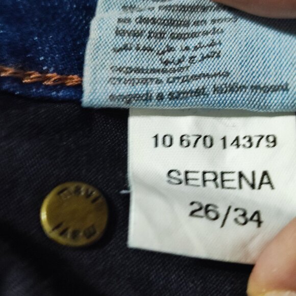 Mavi Jeans women's size 26/34 ink blue Serena Low rise super skinny stretch - Picture 9 of 15